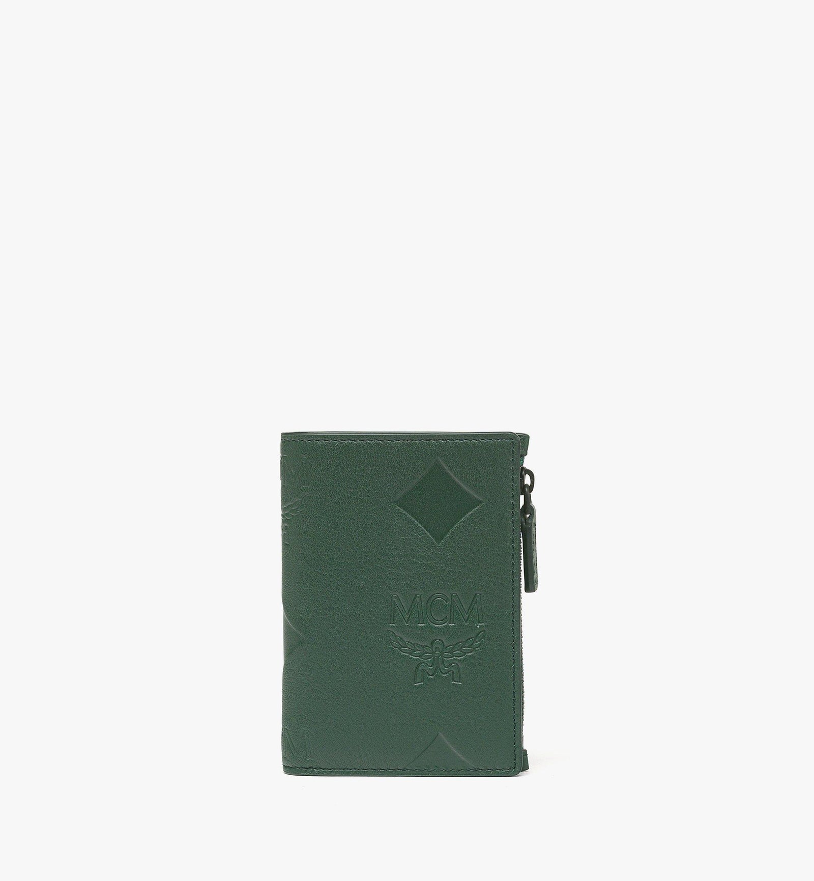 Mcm Aren Snap Wallet In Maxi Monogram Leather