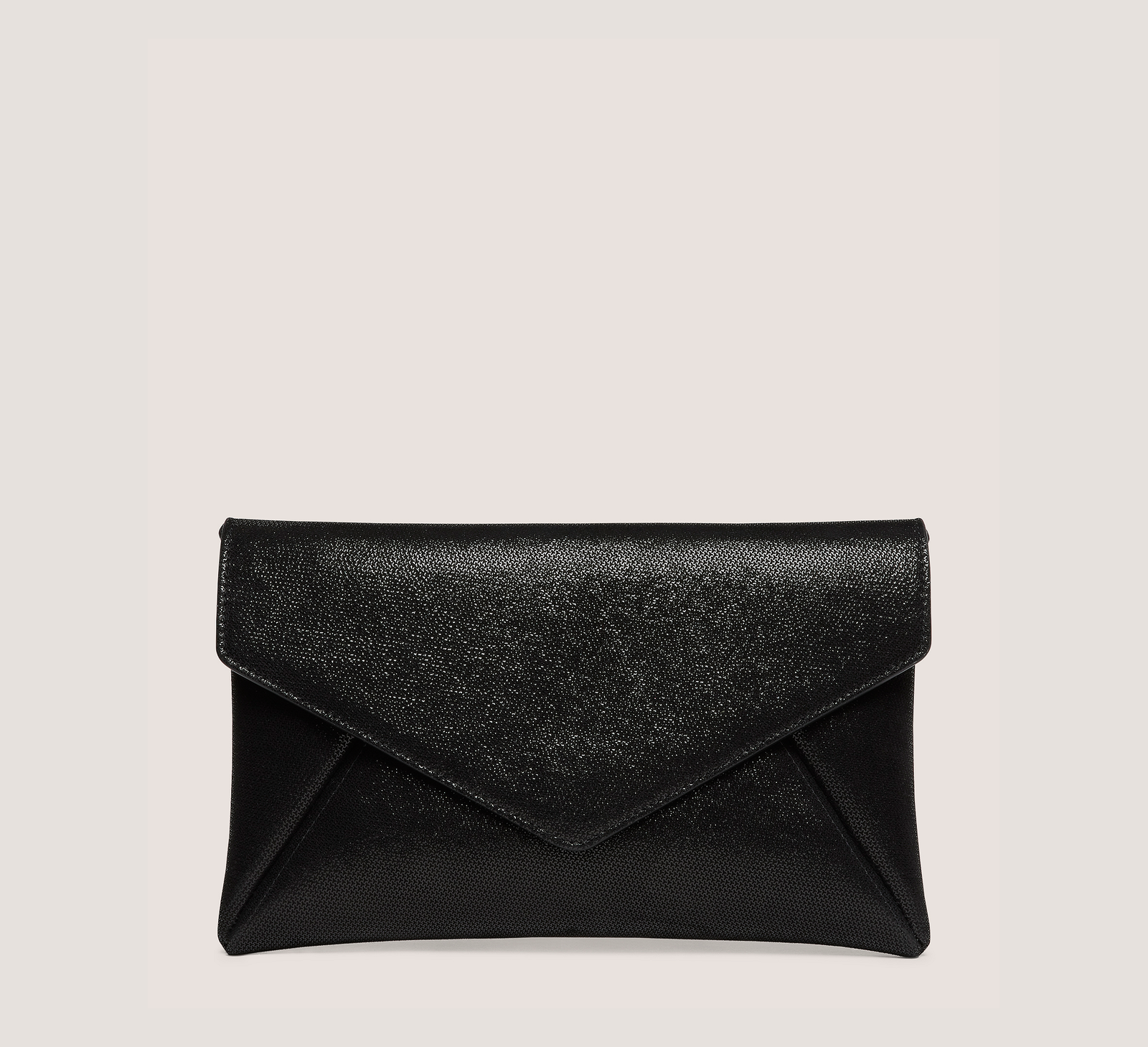 Stuart Weitzman The Loveletter Clutch Handbags, Black Glazed Suede, Size: U No Dimension