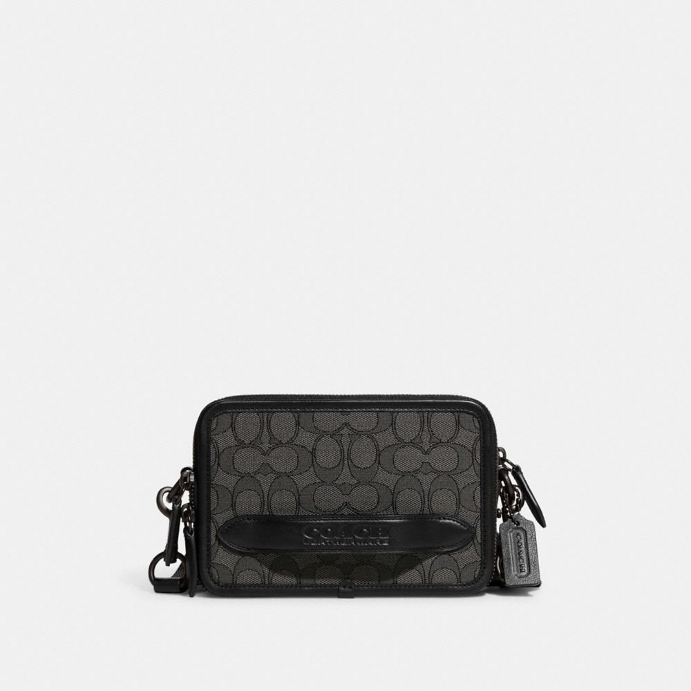 Coach Sac à bandoulière Charter en jacquard signature