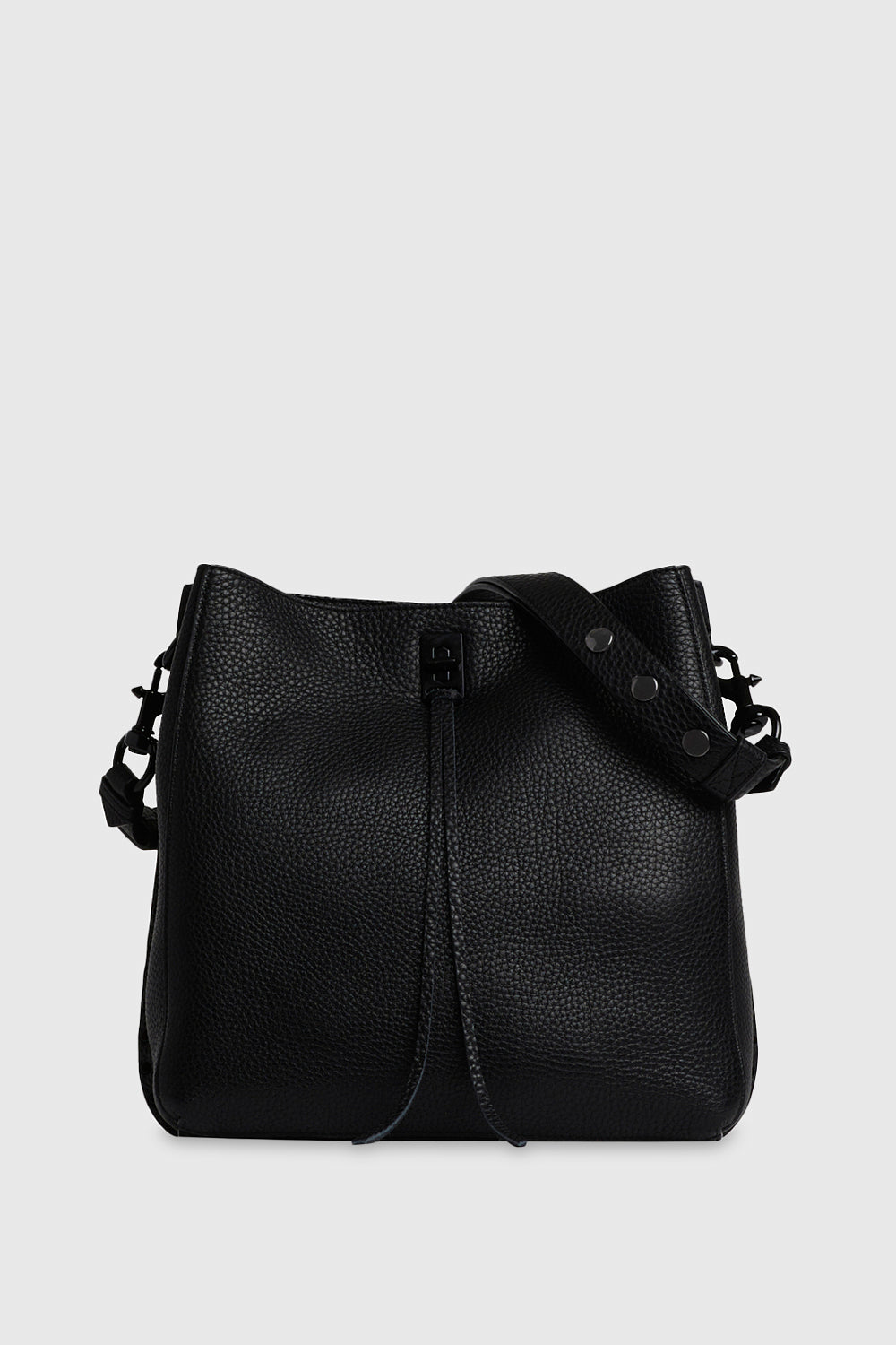 Rebecca Minkoff Darren Shoulder Bag In Black/Black Shellac