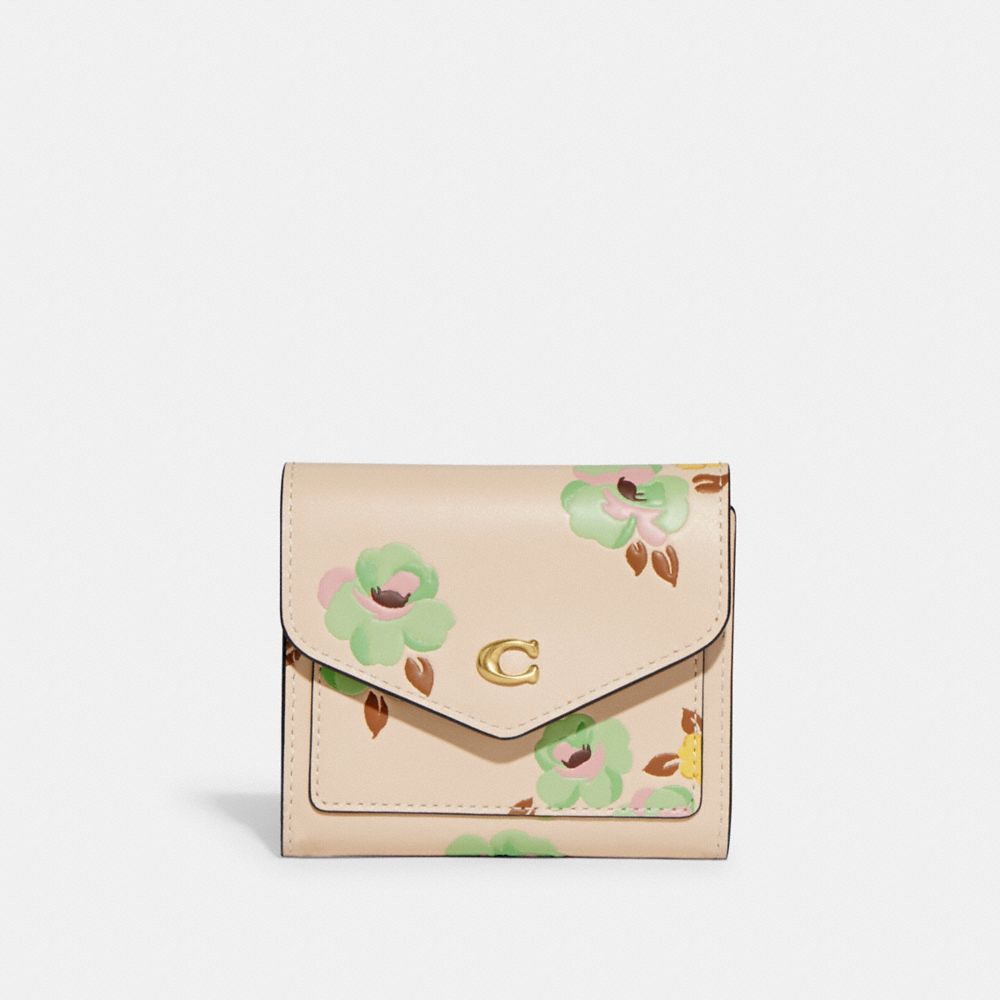 Coach Petit portefeuille Wyn à imprimé floral