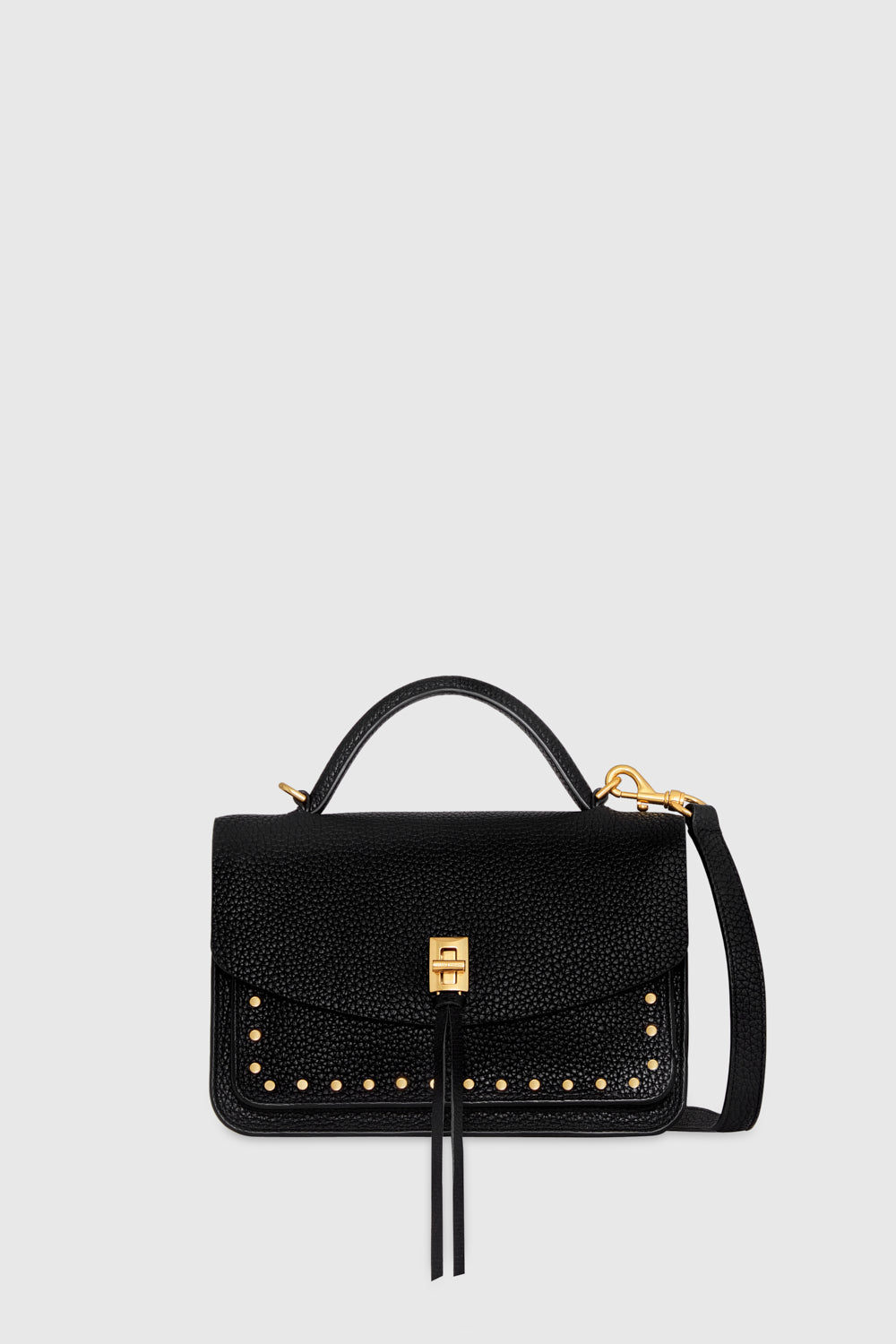 Rebecca Minkoff Petit sac messager Darren en noir/laiton antique