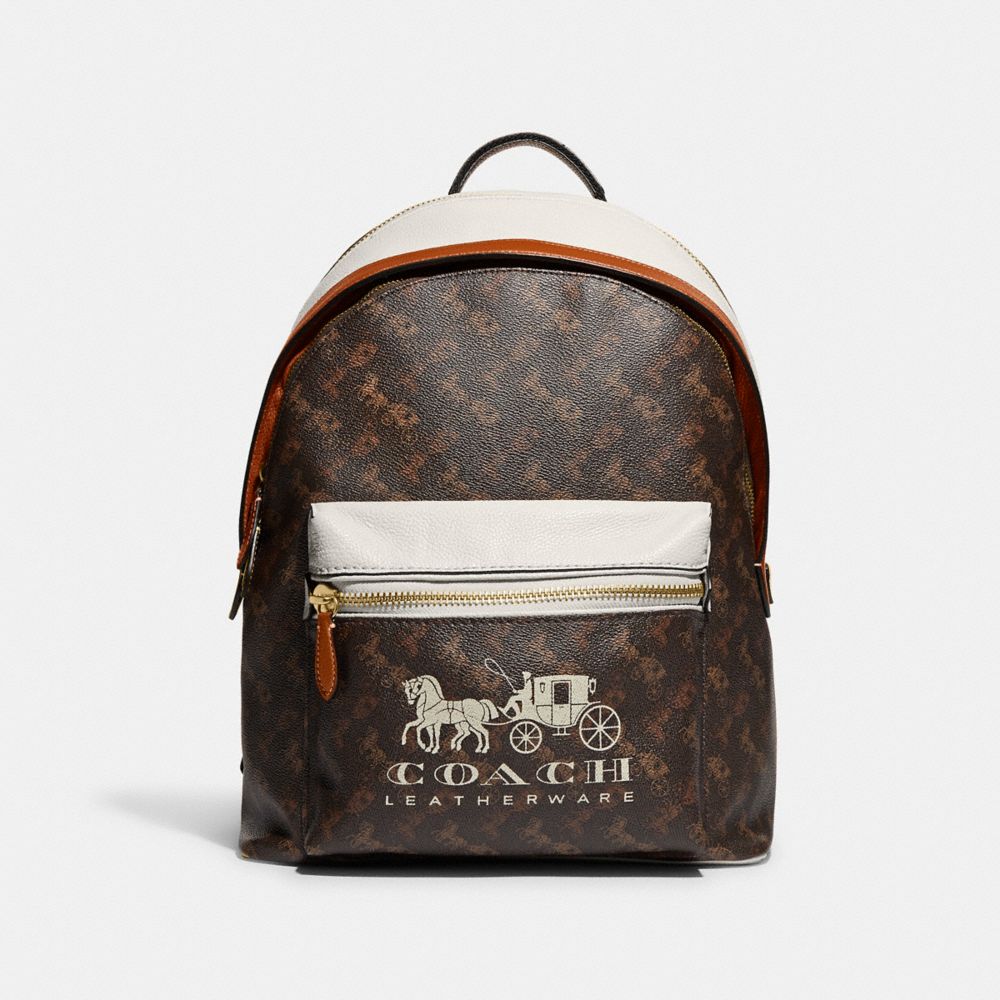 Coach Charter Backpack With Horse And Carriage Print