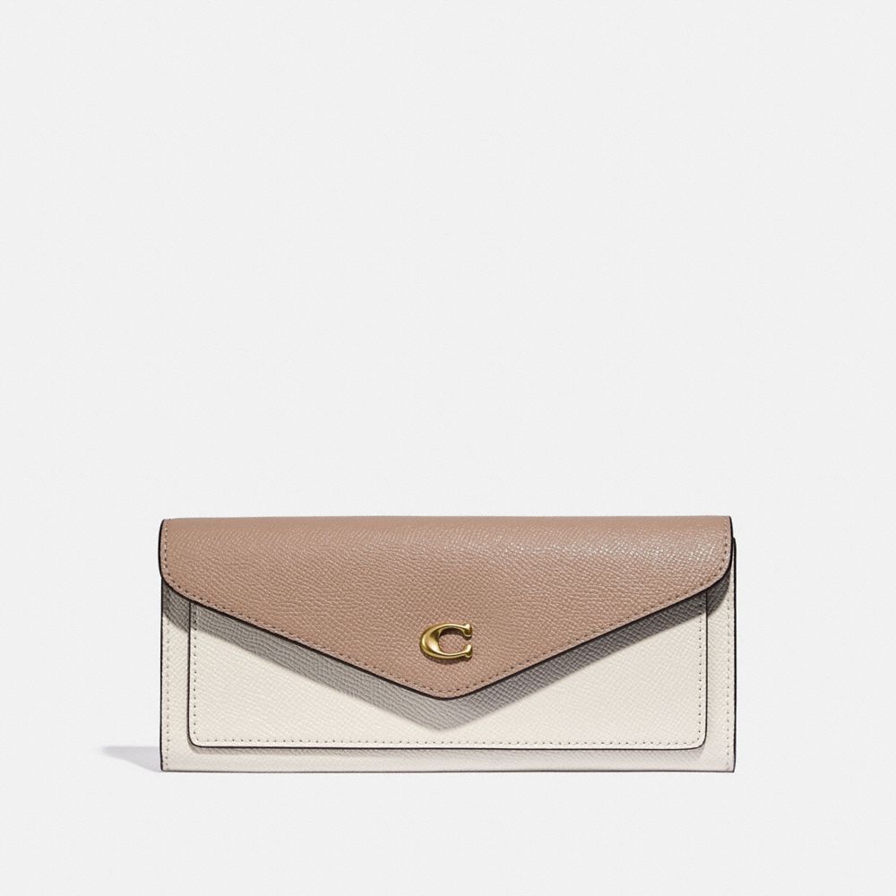 Wyn soft wallet in colorblock Clearance