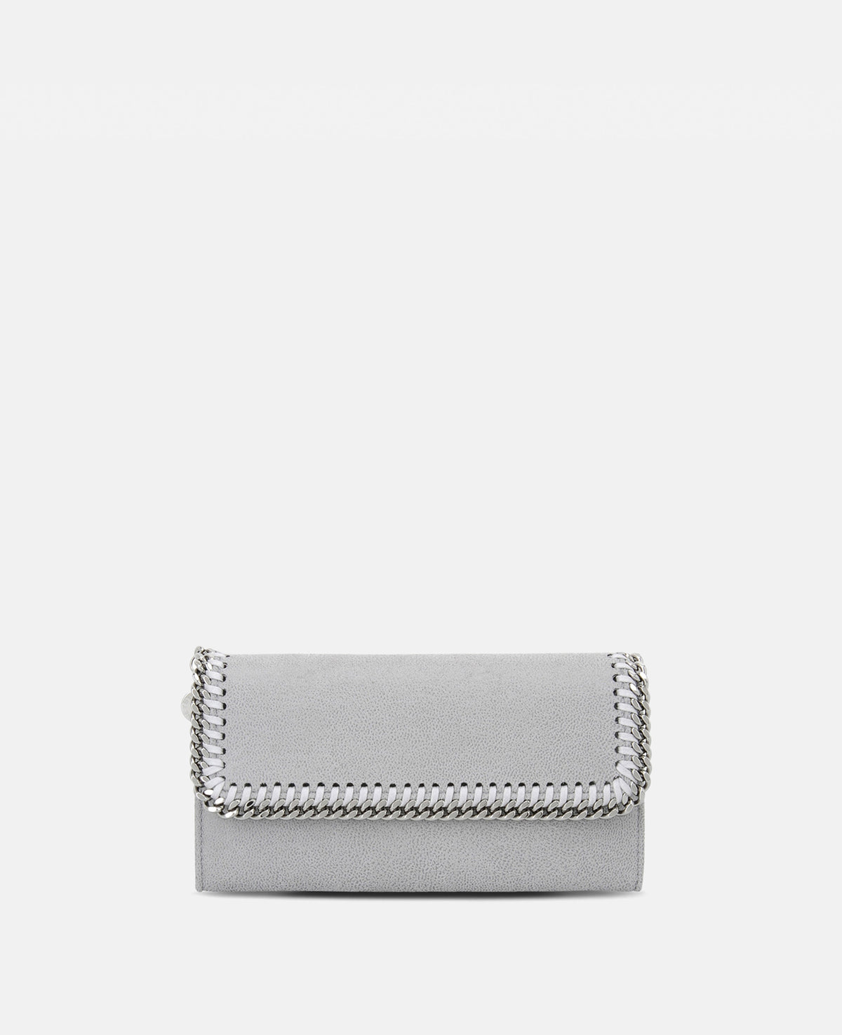 Stella Mccartney - Falabella Flap Continental Wallet, Woman, Grey