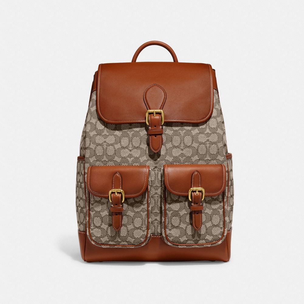 Coach Rucksack „Frankie“ aus charakteristischem Textil-Jacquard