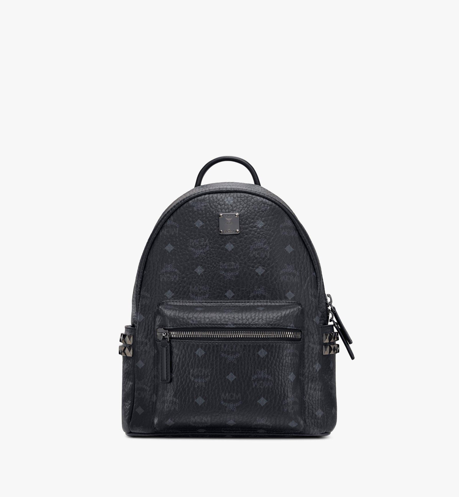 Mcm Stark Side Studs Backpack In Visetos