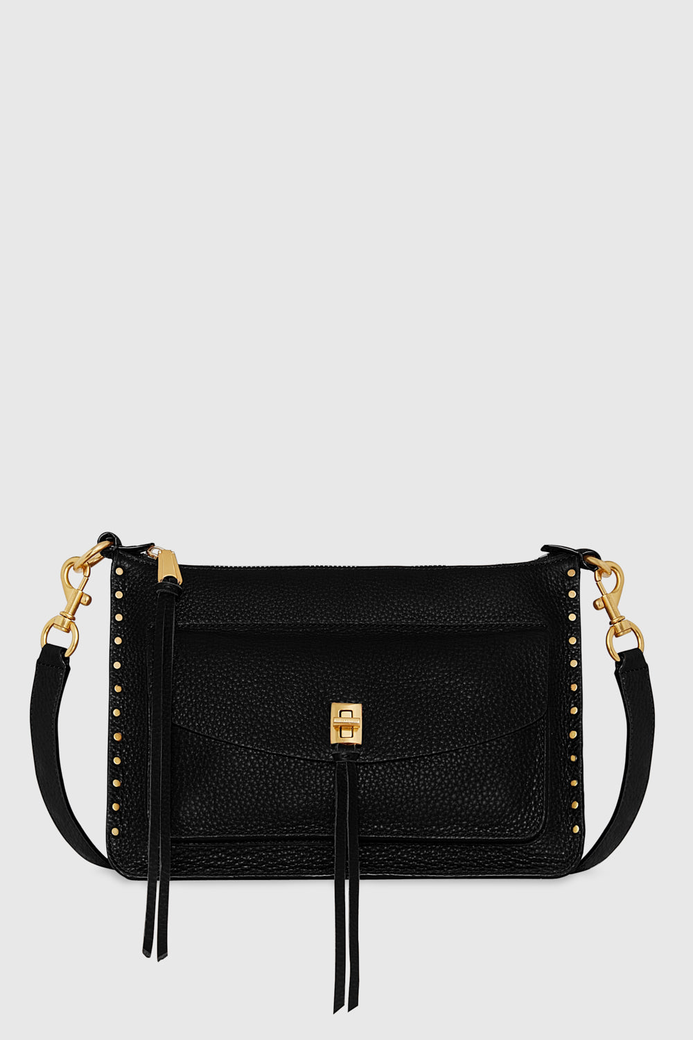 Rebecca Minkoff Darren Signature Shoulder Bag In Black