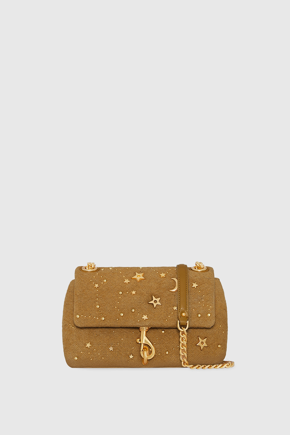Rebecca Minkoff Edie Crossbody With Celestial Studs Bag In Dark Honey