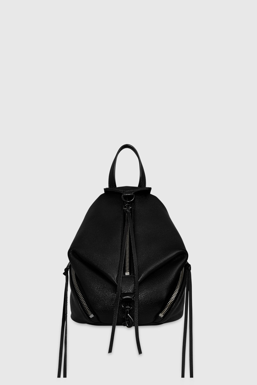 Rebecca Minkoff Wandelbare Mini-Rucksacktasche „Julian“ in Schwarz/Schwarz-Schellack