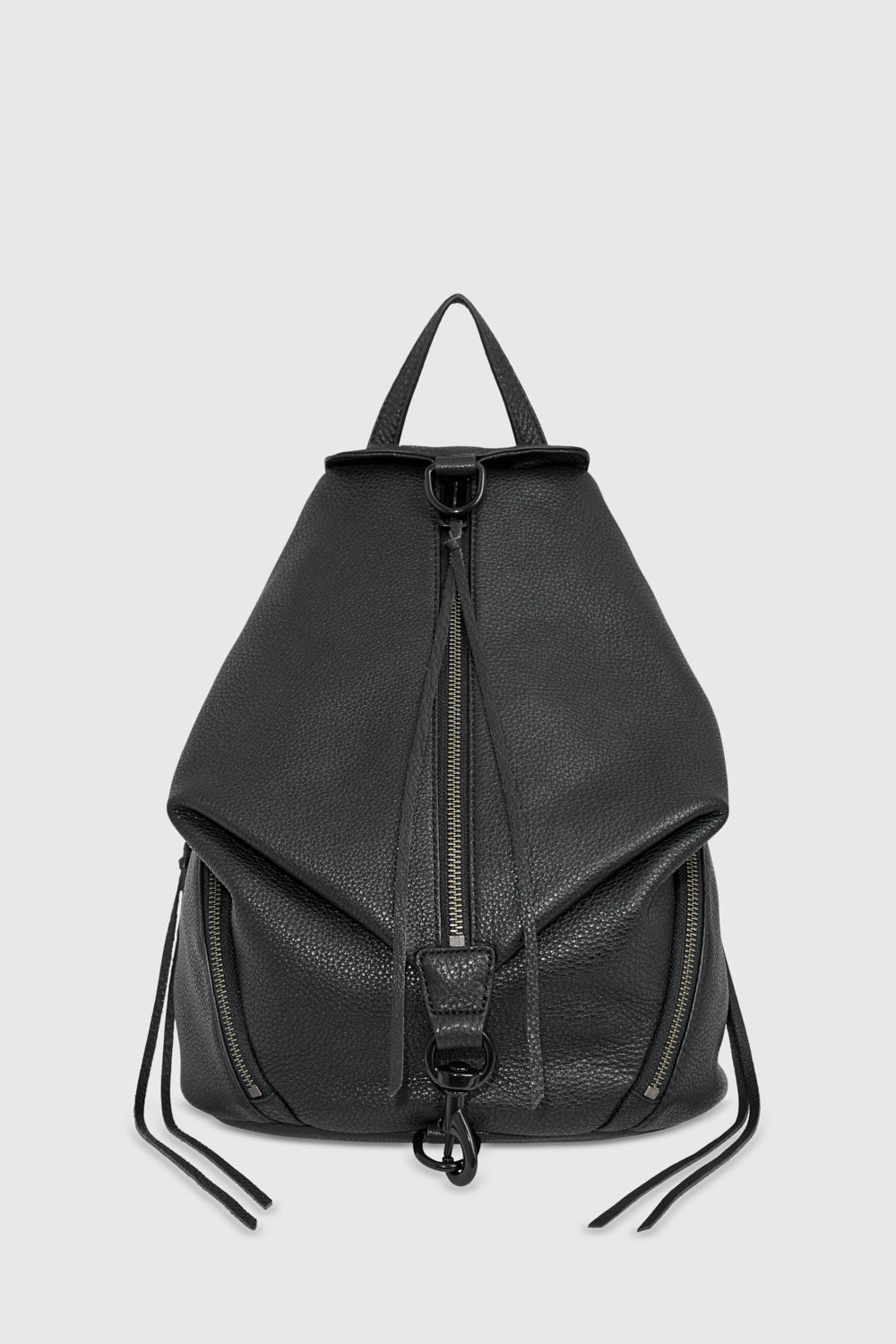 Rebecca Minkoff Julian Backpack Bag In Black/Black Shellac