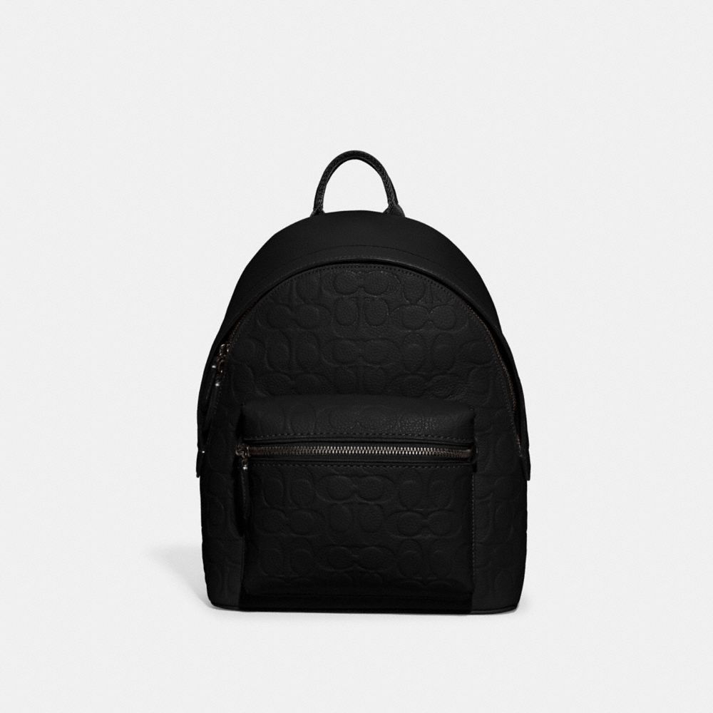 Coach Charter Backpack 24 In Signature Leather