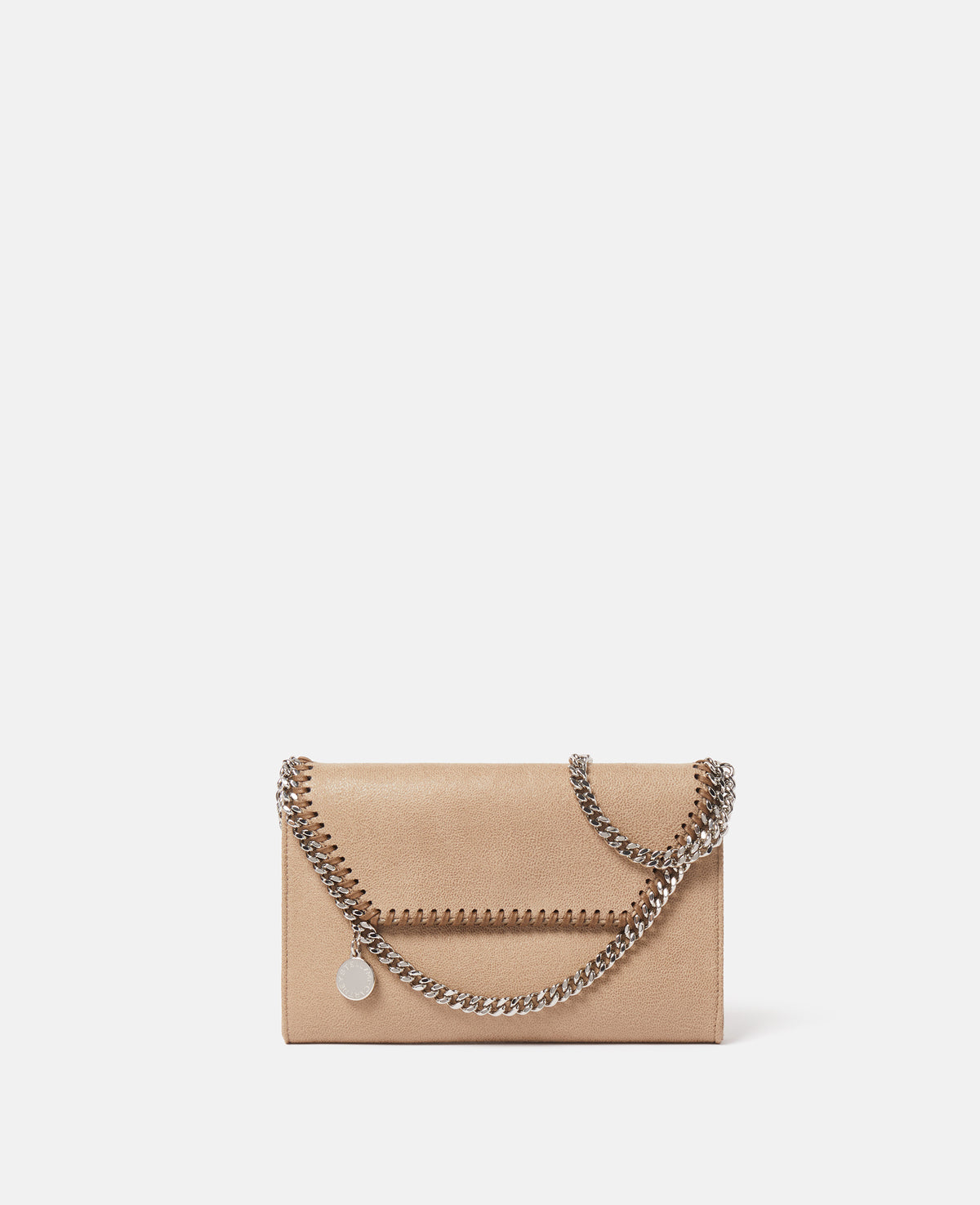 Stella Mccartney - Falabella Wallet Crossbody Bag, Woman, Toffee brown