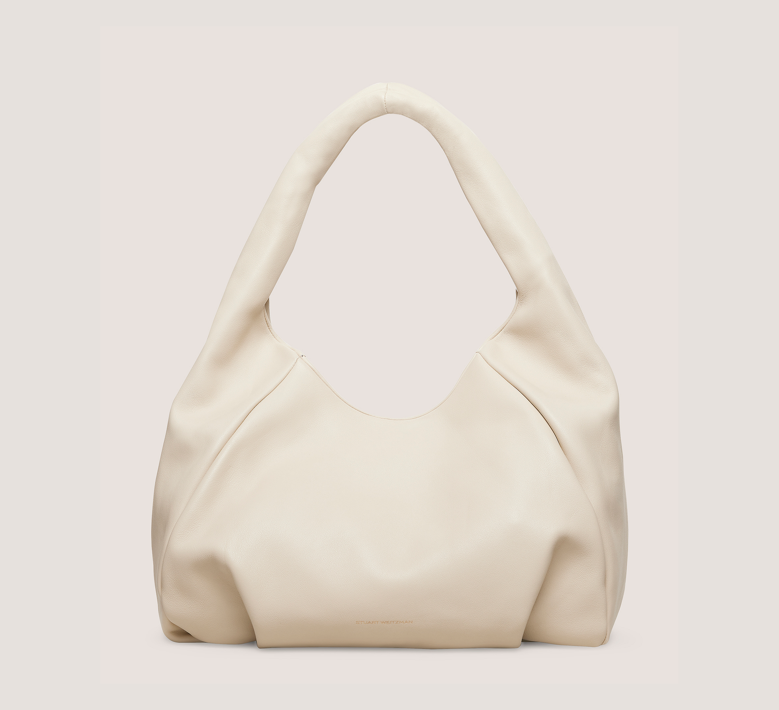 Stuart Weitzman Sac à main Hobo Bag de Moda, cuir nappa souple avoine, taille : U sans dimension