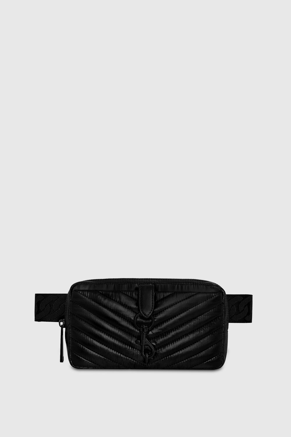 Edie – Schwarze Nylon-Gürteltasche