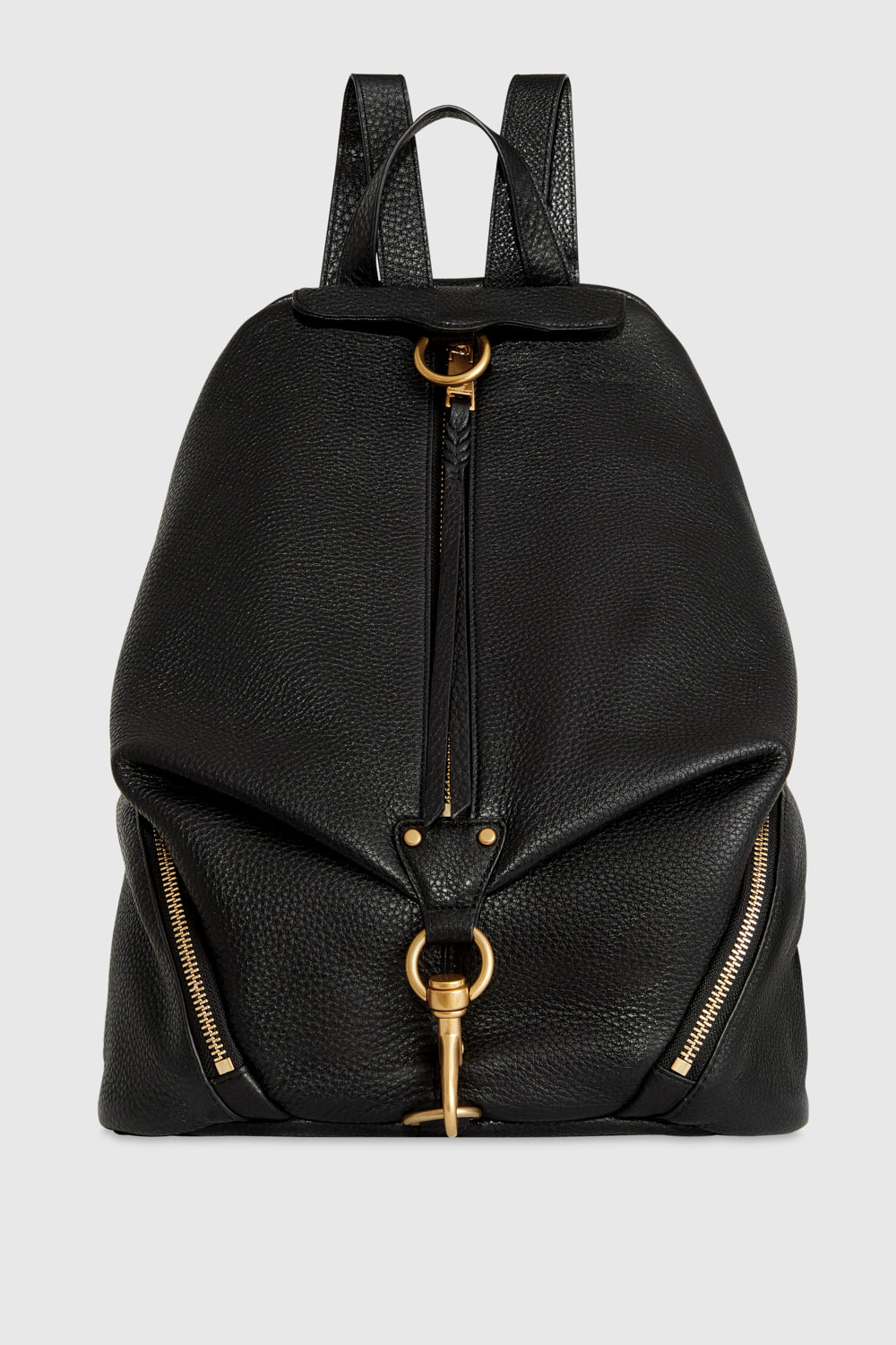 Rebecca Minkoff Jumbo Julian Backpack Bag In Black/Antique Brass