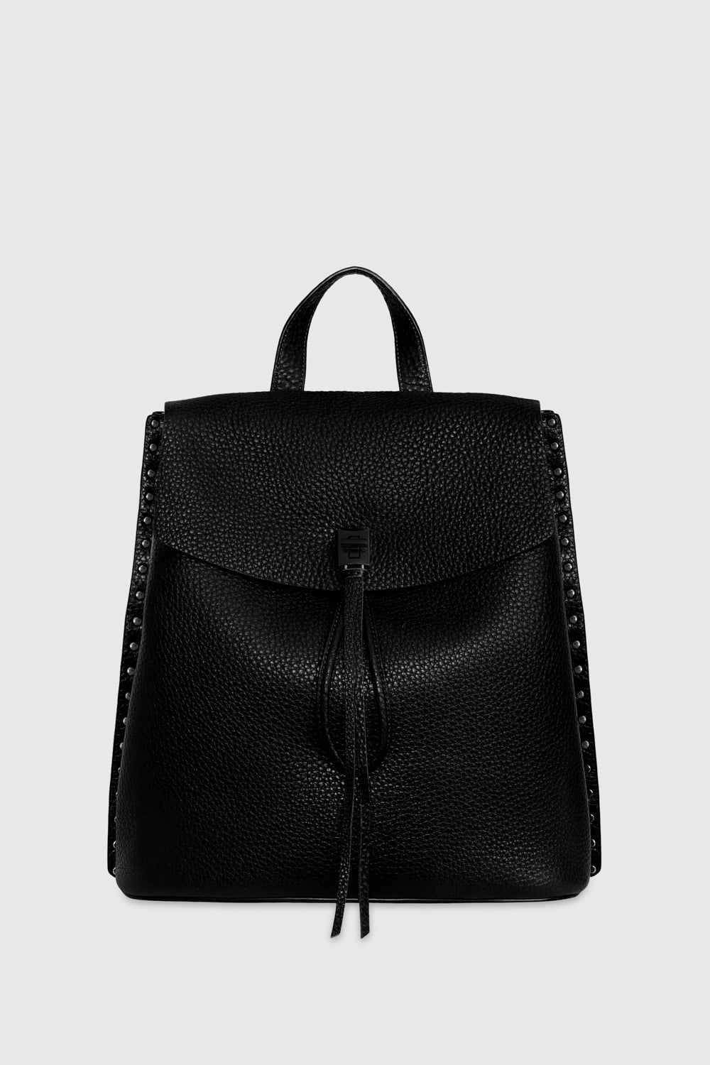 Rebecca Minkoff Darren Signature Backpack Bag In Black/Black Shellac