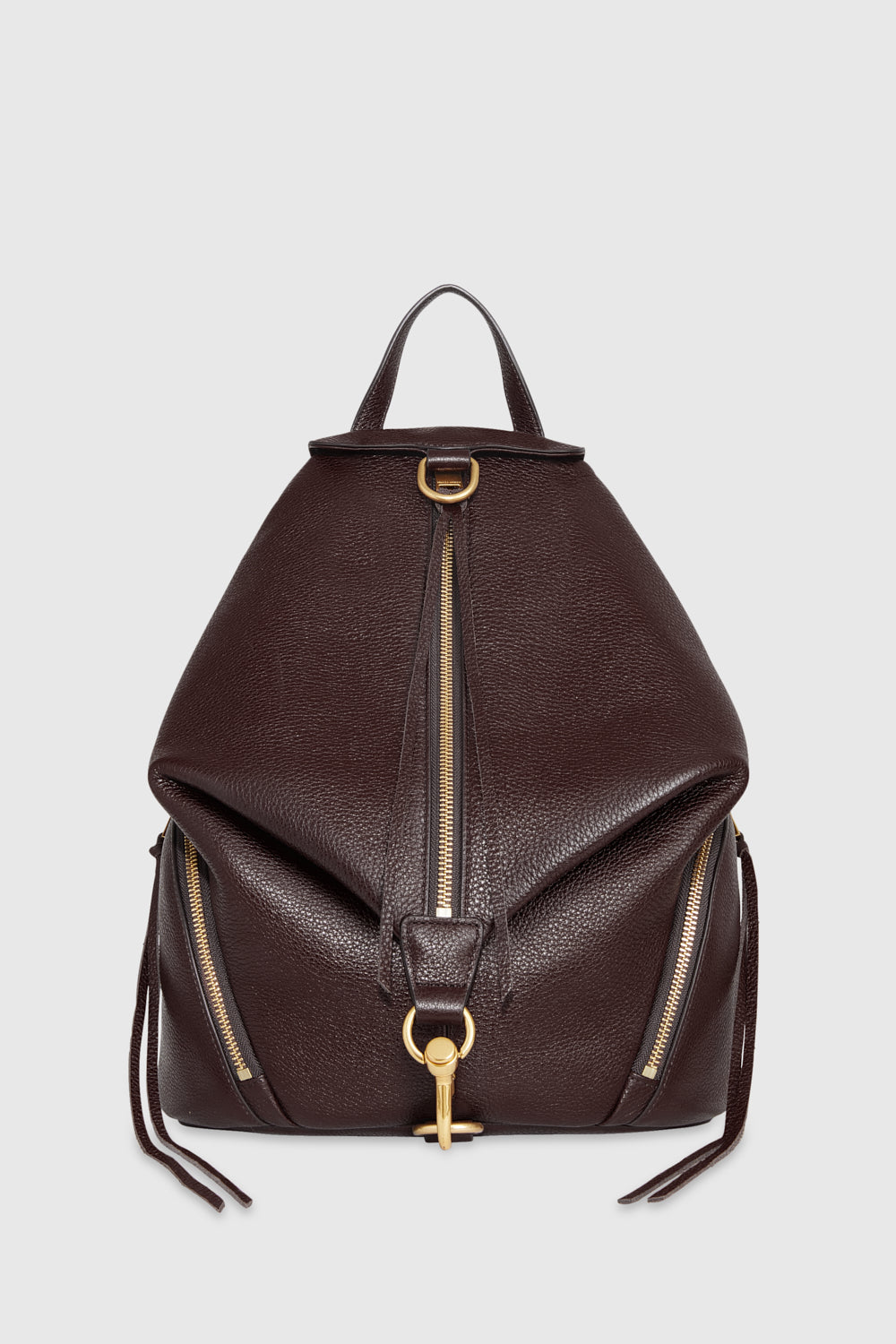 Rebecca Minkoff Julian Backpack Bag In Cigaro/Antique Brass