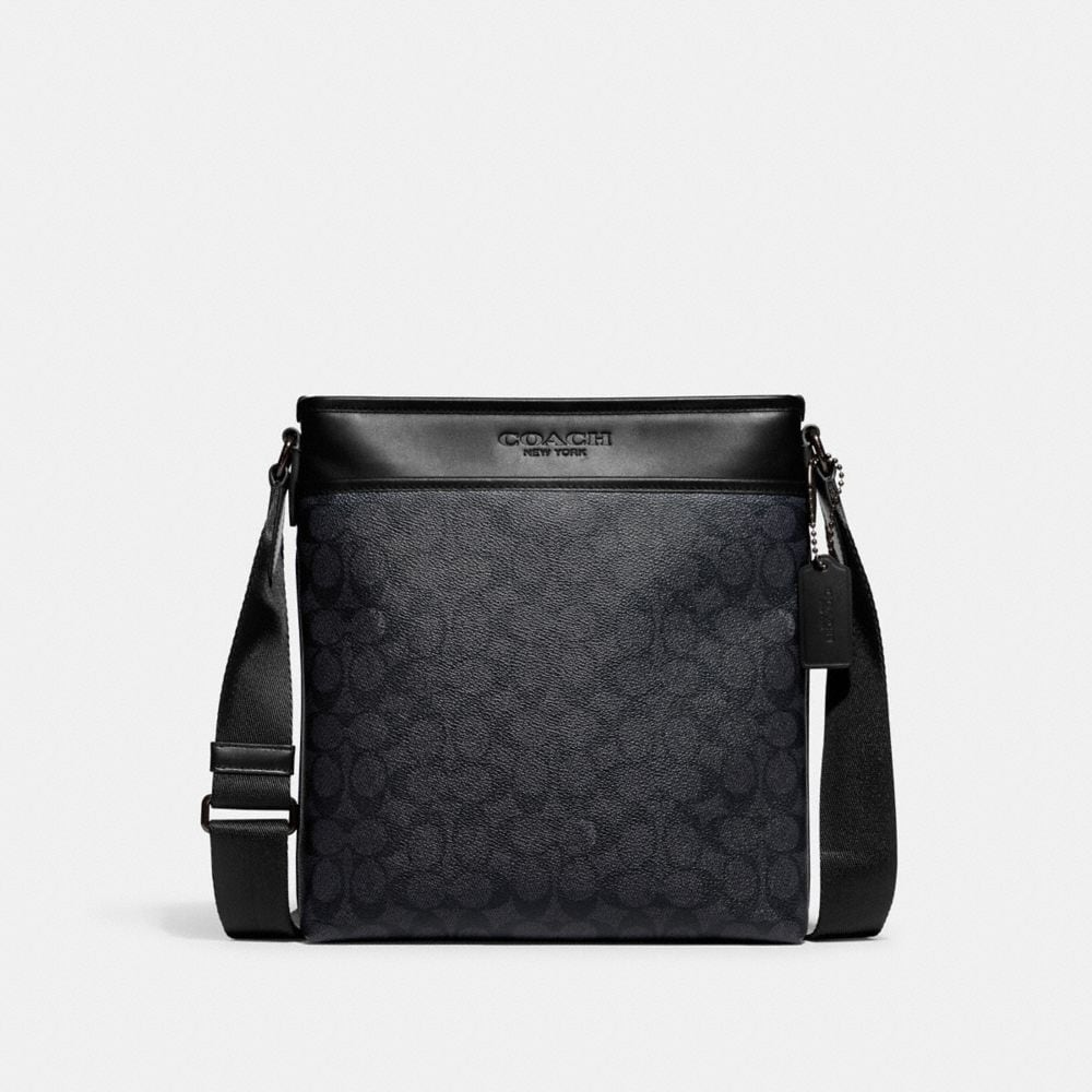 Coach Sac à bandoulière Gotham Slim en toile Signature