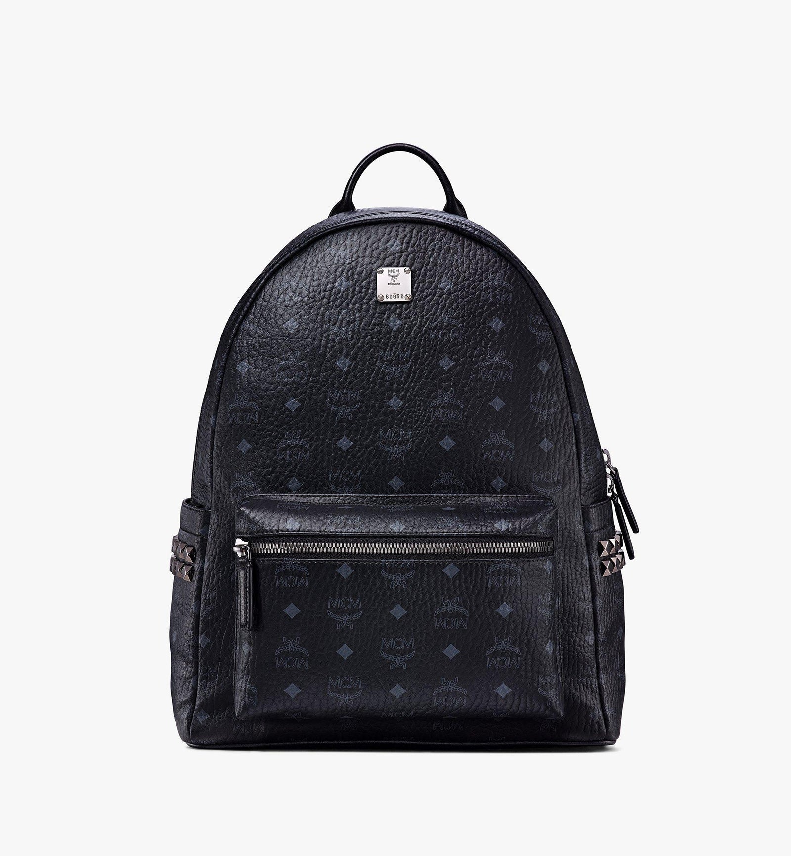 Mcm Stark Side Studs Backpack In Visetos