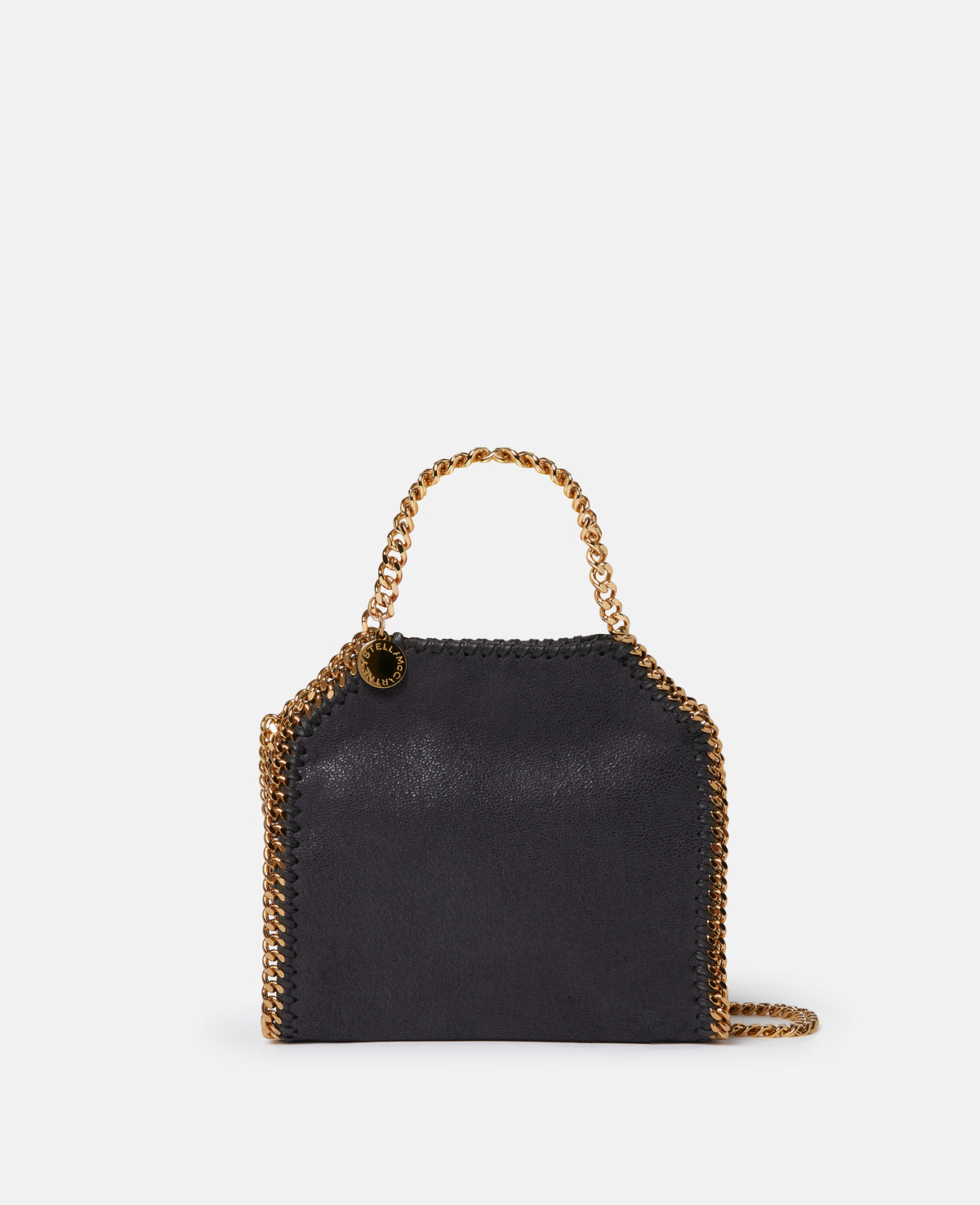 Stella Mccartney - Falabella Tiny Tote Bag, Woman, Shadow Black