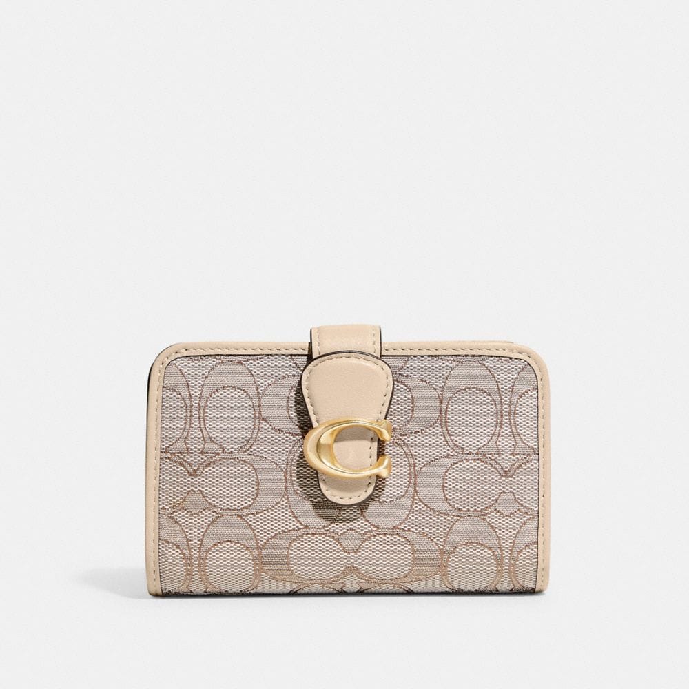 Coach Portefeuille Tabby Medium en jacquard signature