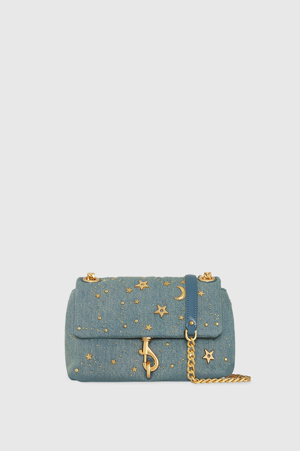 Rebecca Minkoff Sac bandoulière Edie avec clous célestes en bleu moyen