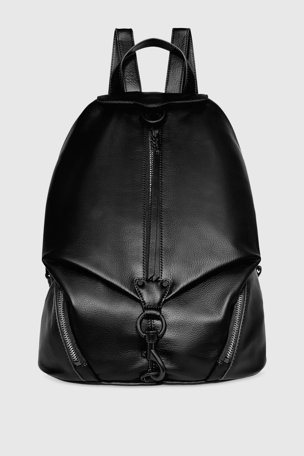 Rebecca Minkoff Jumbo Julian Backpack Bag In Black/Black Shellac