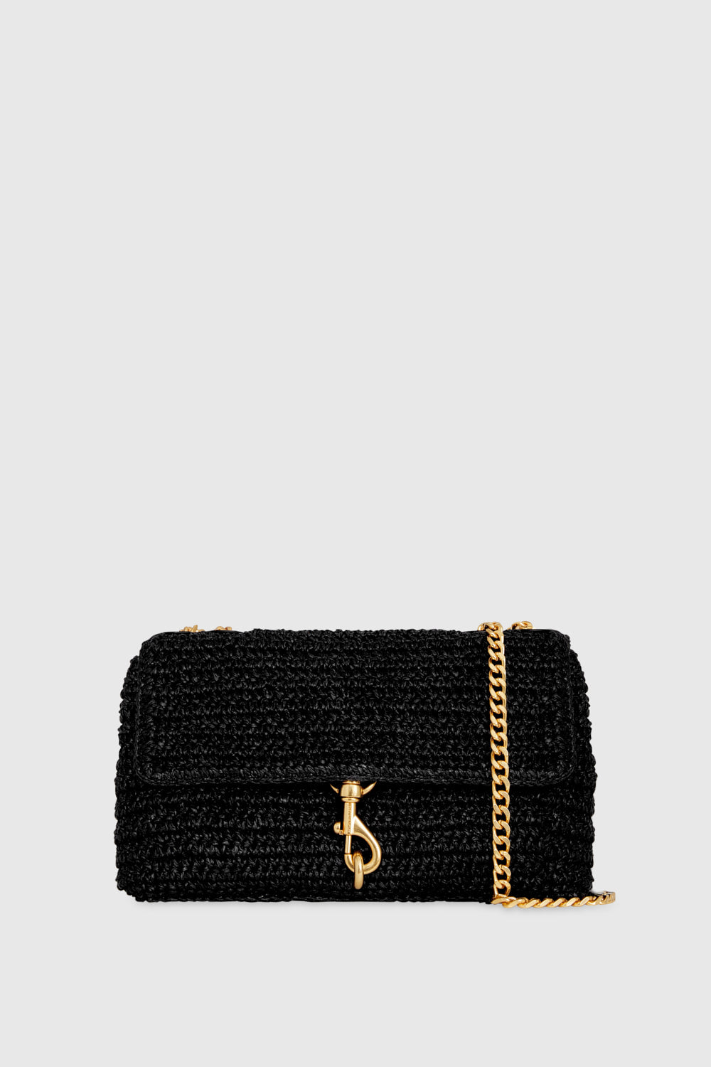 Rebecca Minkoff Sac bandoulière Edie de taille moyenne en noir/laiton antique